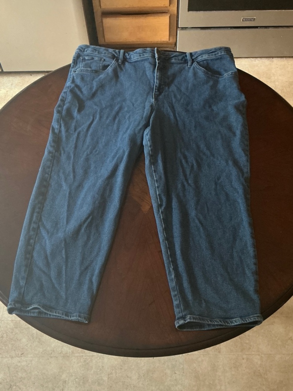 Ava & Viv Relaxed Fit Dark Blue Denim Jeans